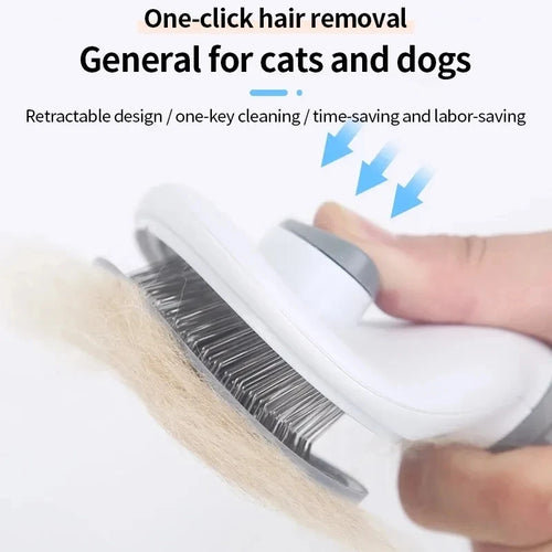 VIBOW Self-Cleaning Pet Grooming Comb