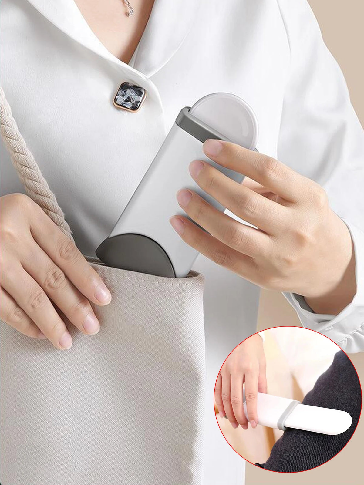 Double-Sided Pet Hair Remover Brush
